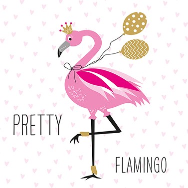 PPD SERVIETTEN PRETTY FLAMINGO