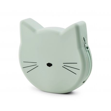 LIEWOOD GELDBEUTEL / MÄPPCHEN "MAGGIE CAT DUSTY MINT"